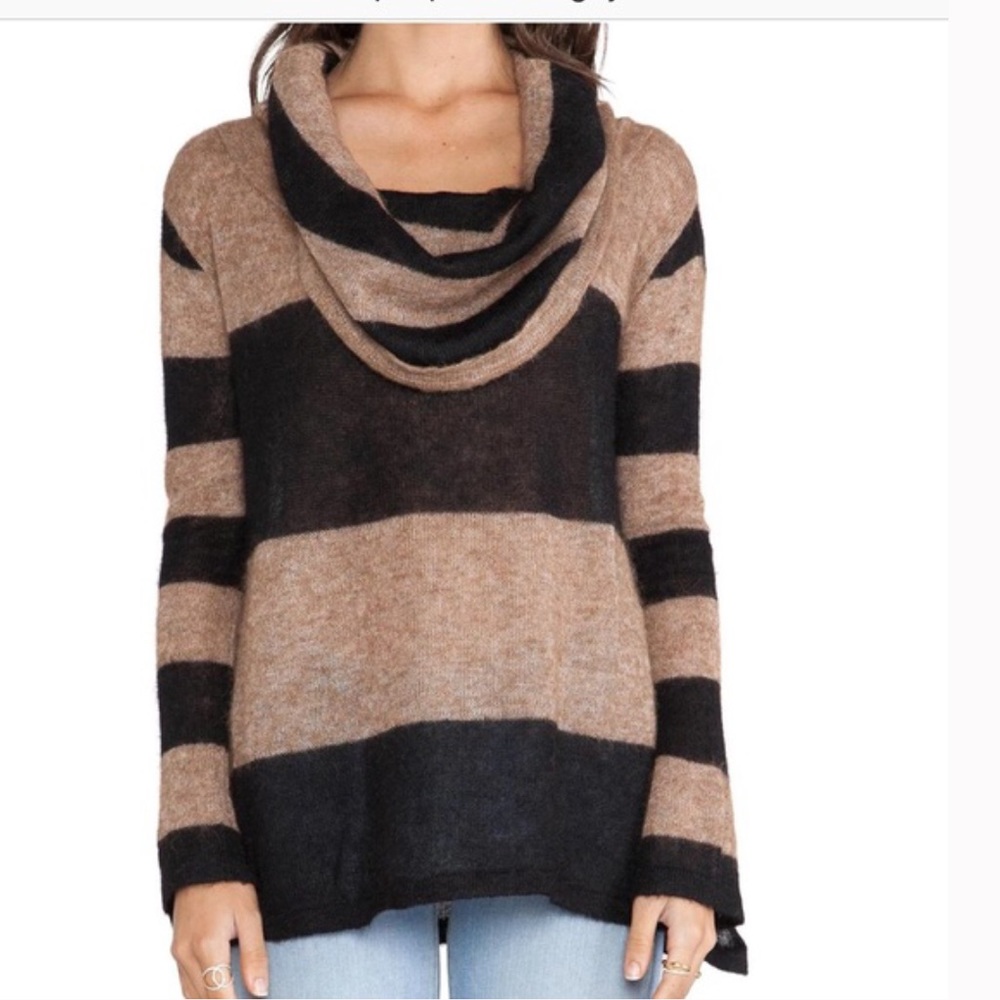 Free People Lulu Alpaca Rugby Sweater